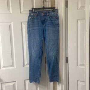 Medium Wash American Eagle V-Rise Mom Jeans (NEVER WORN)